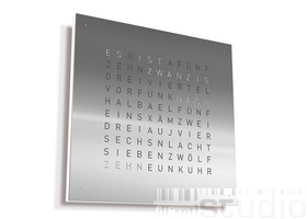 Qlocktwo Edelstahl