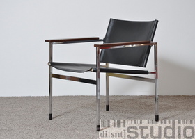 THONET Kernlederstuhl Eddie Harlies