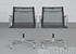 Vitra Charles Eames Alu Chair EA 107 Netzgewebe schwarz