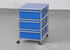 USM Haller Rollcontainer stahlblau